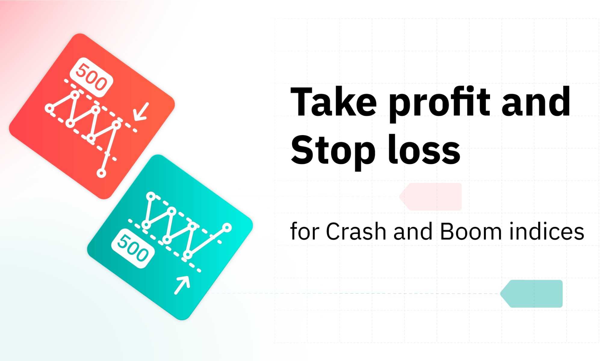 Discover how take profit and stop loss work on Crash/Boom synthetic indices on Deriv.