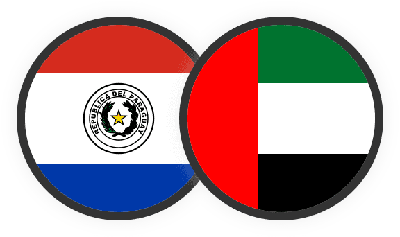 Dubai and Paraguay Flag